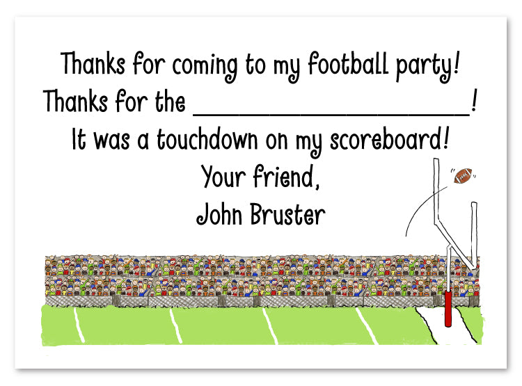 Football Field Flat Notecard