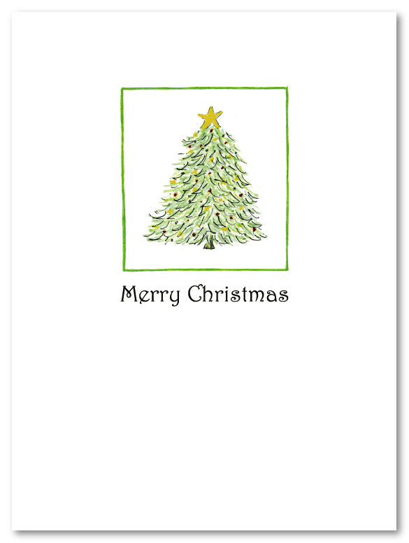 Christmas Tree Card Personalized Christmas Card