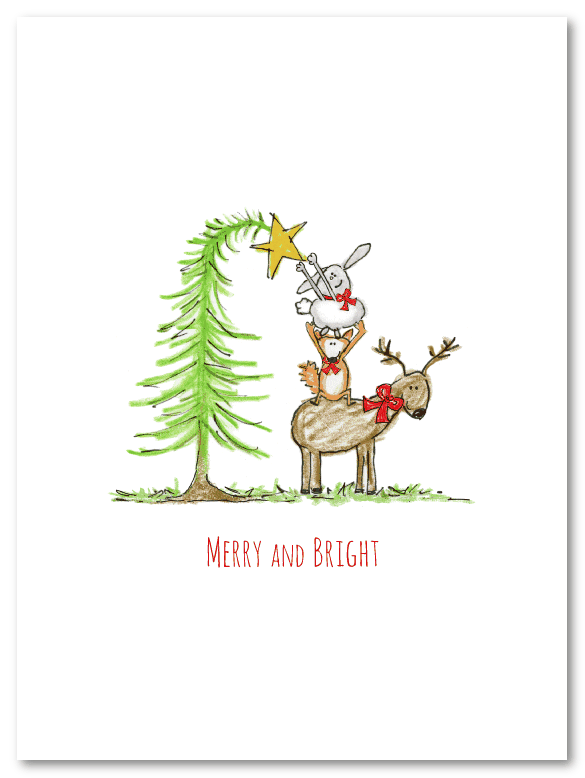 Woodland Animals Christmas Cards