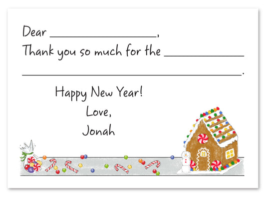 Gingerbread House Flat Card