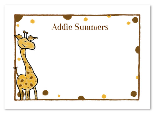 Giraffe Flat Notecard