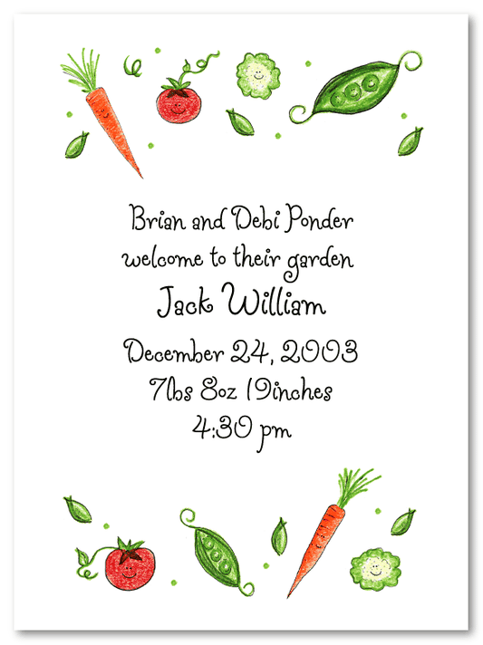 Veggie Party Invitations