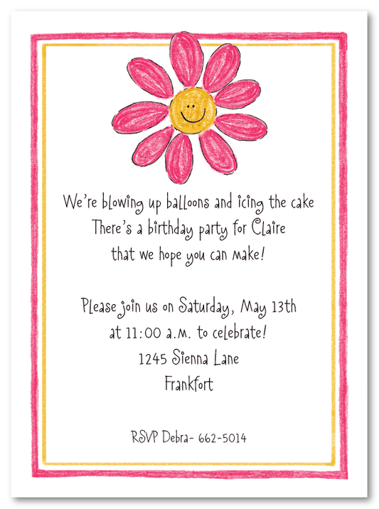 Happy Daisy Invitation