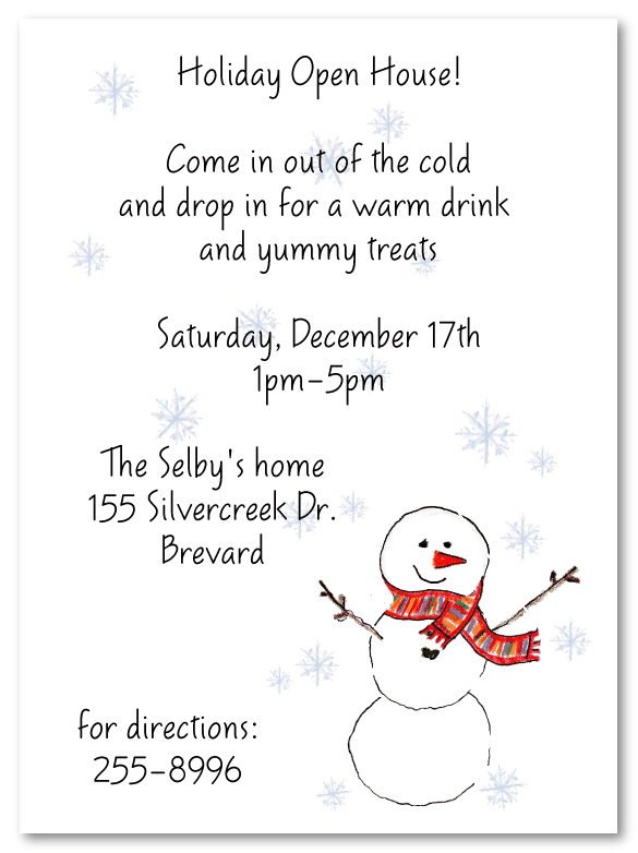 Cold Snowman Invitations