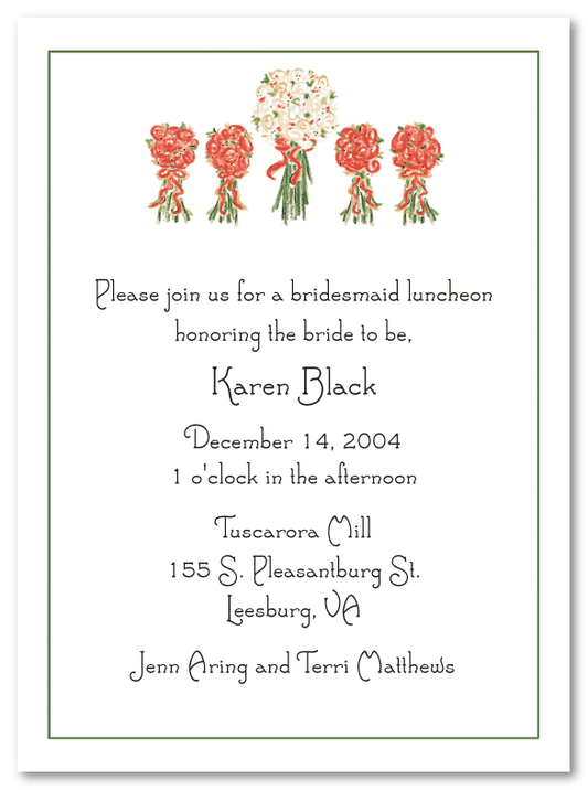 Fall Wedding Bouquets Invitation