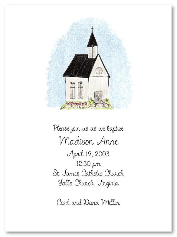 Pink Church Invitations