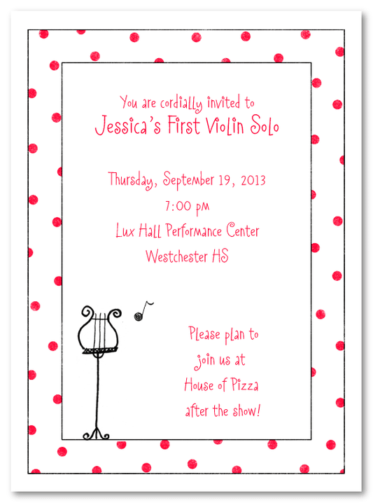 Music Stand Invitation