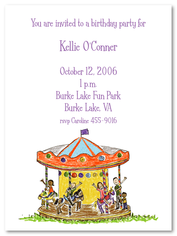 Carousel Invitations