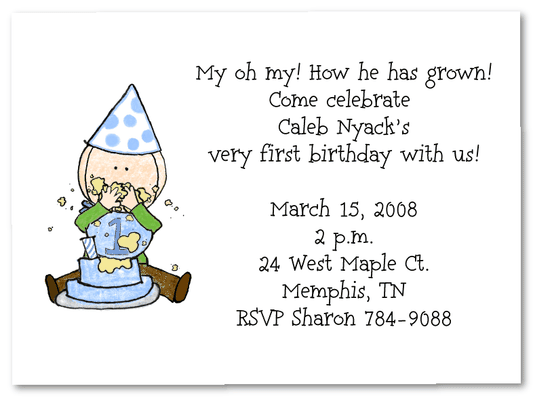 First Birthday Invite