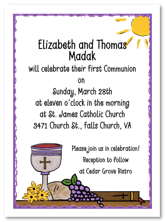 Communion Table Invitations