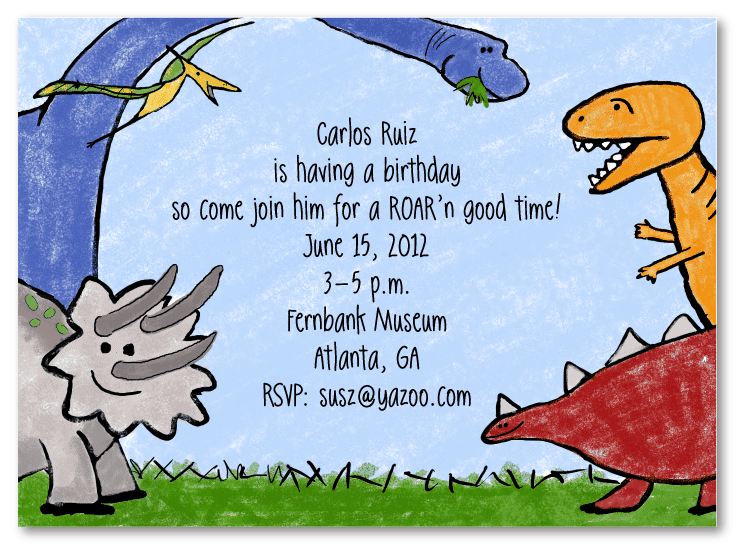 Dinosaur Invitations