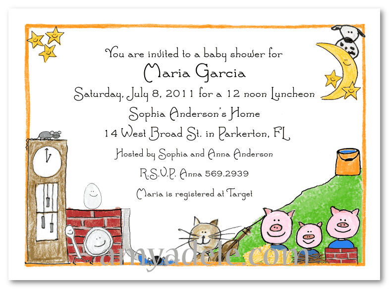 Nursery Rhymes Invitations