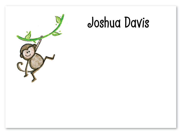 Monkey Flat Card – AmyAdele.com