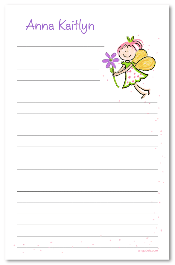 Pink Fairy Note Pad