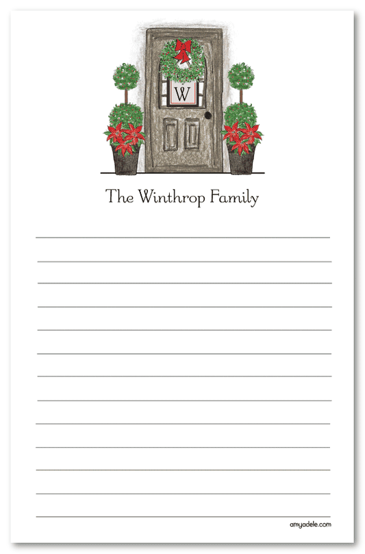 Christmas Front Door Note Pad