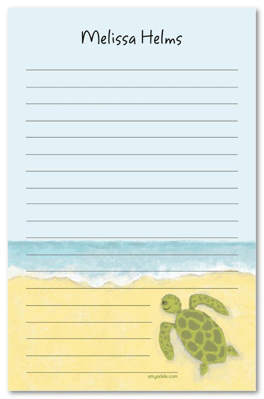 Sea Turtle Note Pad