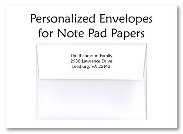 Envelopes for Note Pads
