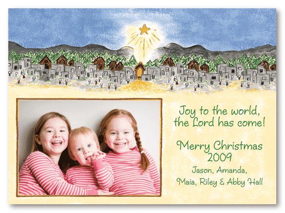 Bethlehem Christmas Photo Card