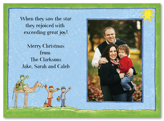 Wisemen Christmas Photo Card