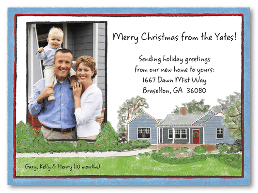 Christmas House Photo Card