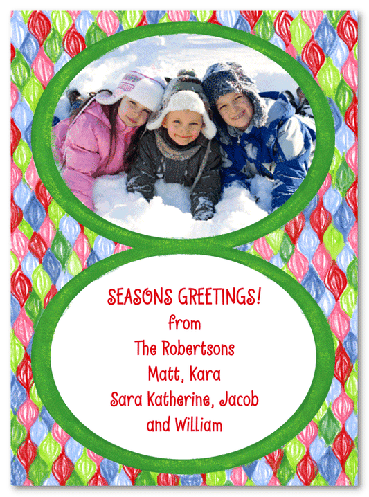 Pear Drop Holiday Photo Card