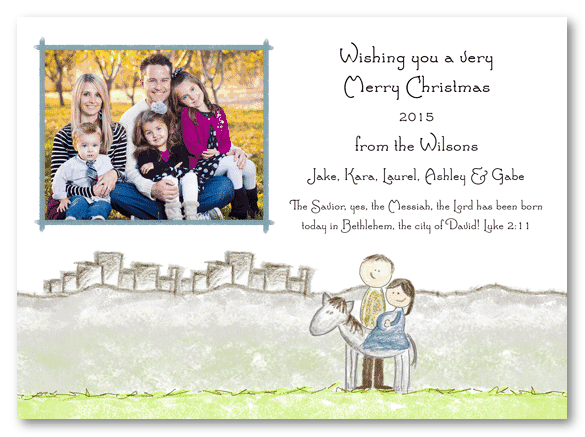 Going To Bethlehem Photo Card