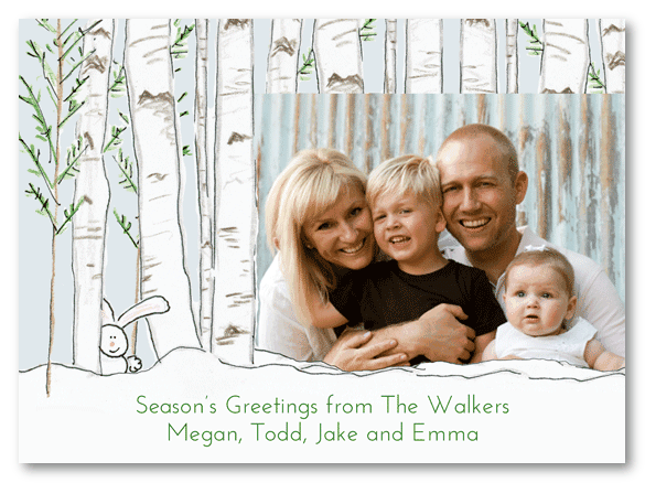 White Winter Trees Photo Cards