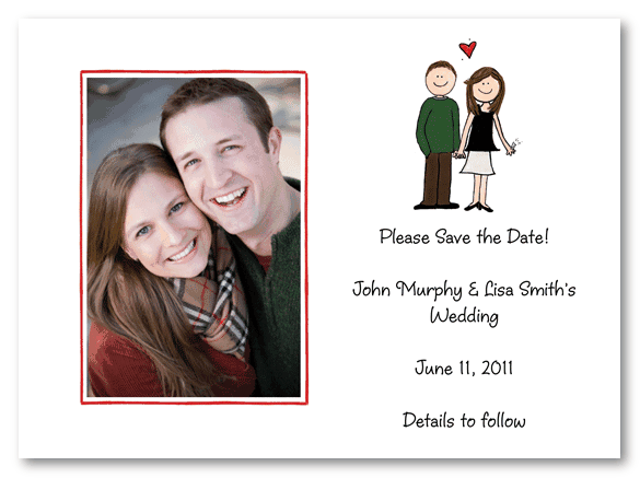 Engagement Couple Photo Invitations