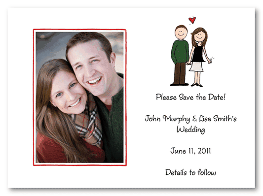 Engagement Couple Photo Invitations