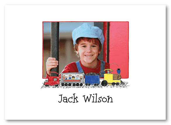 Train Photo Card Stationery