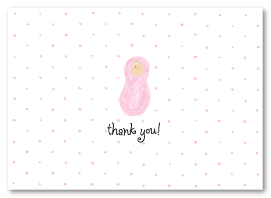 Newborn Girl Stationery
