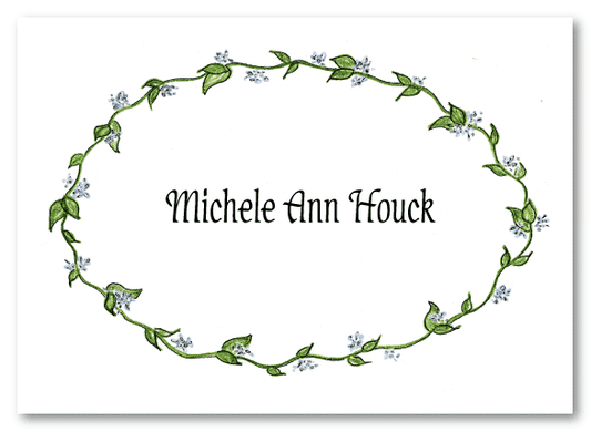 Mickies Oval Border Stationery