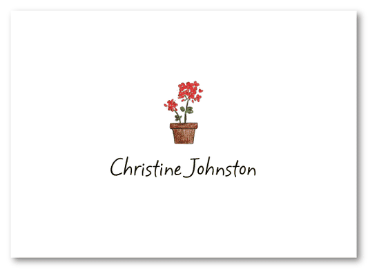 Geranium Stationery