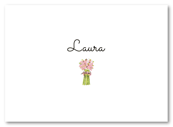 Pink Bouquet Stationery