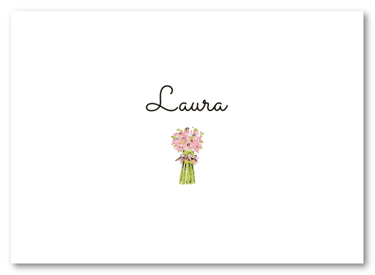 Pink Bouquet Stationery