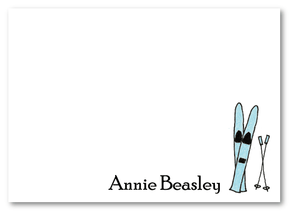 Blue Skis Stationery