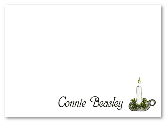 Holly Candle Stationery