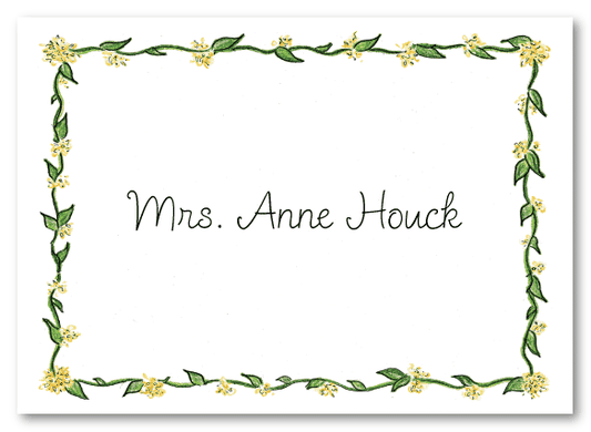 Yellow Vine Border Stationery