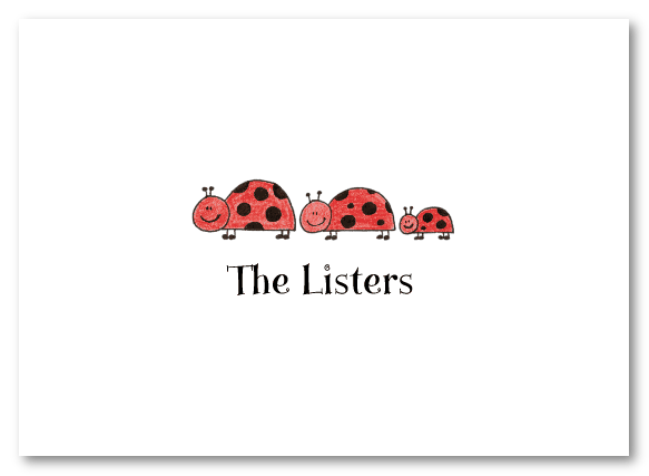 Ladybug Family Of 3 Stationery
