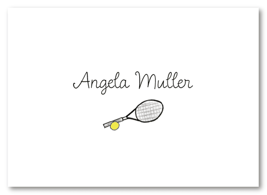 Tennis Racket Thank You Note