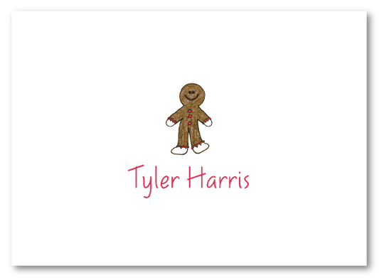 Gingerbread Man Thank You Note