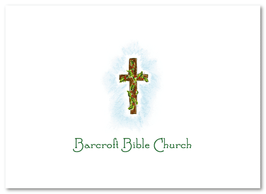 Christmas Cross Thank You Note