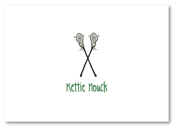 Lacrosse Sticks Thank You Note