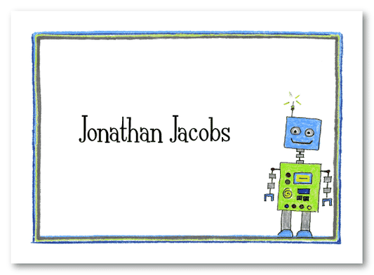 Robot Folded Notecard