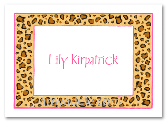 Leopard Print Stationery