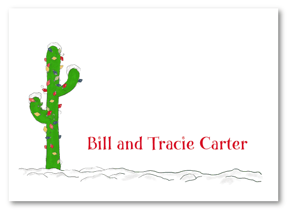 Christmas Cactus Stationery