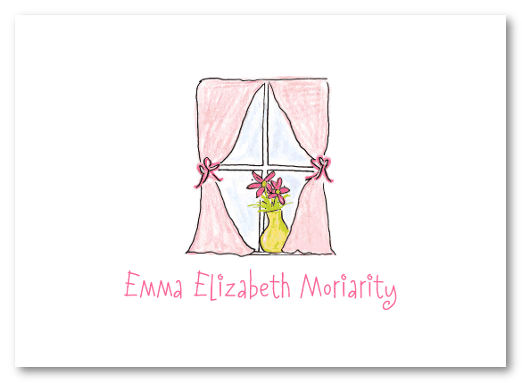 Pink Window Stationery