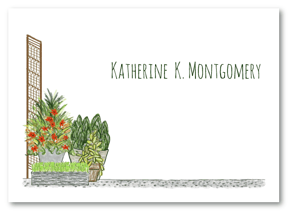 Modern Container Garden Stationery