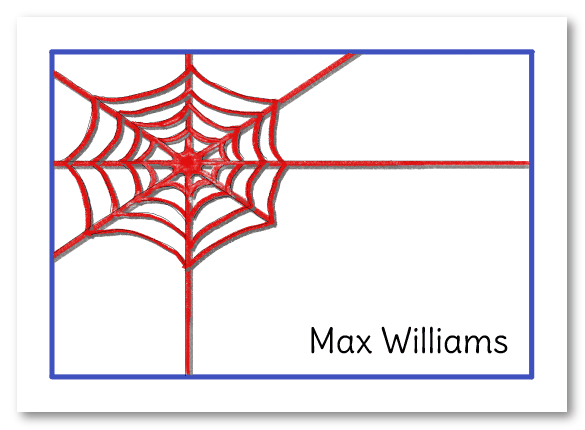 Spider Web Stationery