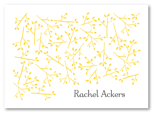 Yellow Twigs Stationery